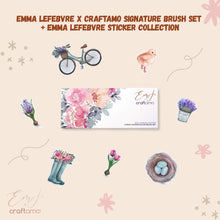 Load image into Gallery viewer, Emma Lefebvre X Craftamo Signature Brush Set & Sticker Pack