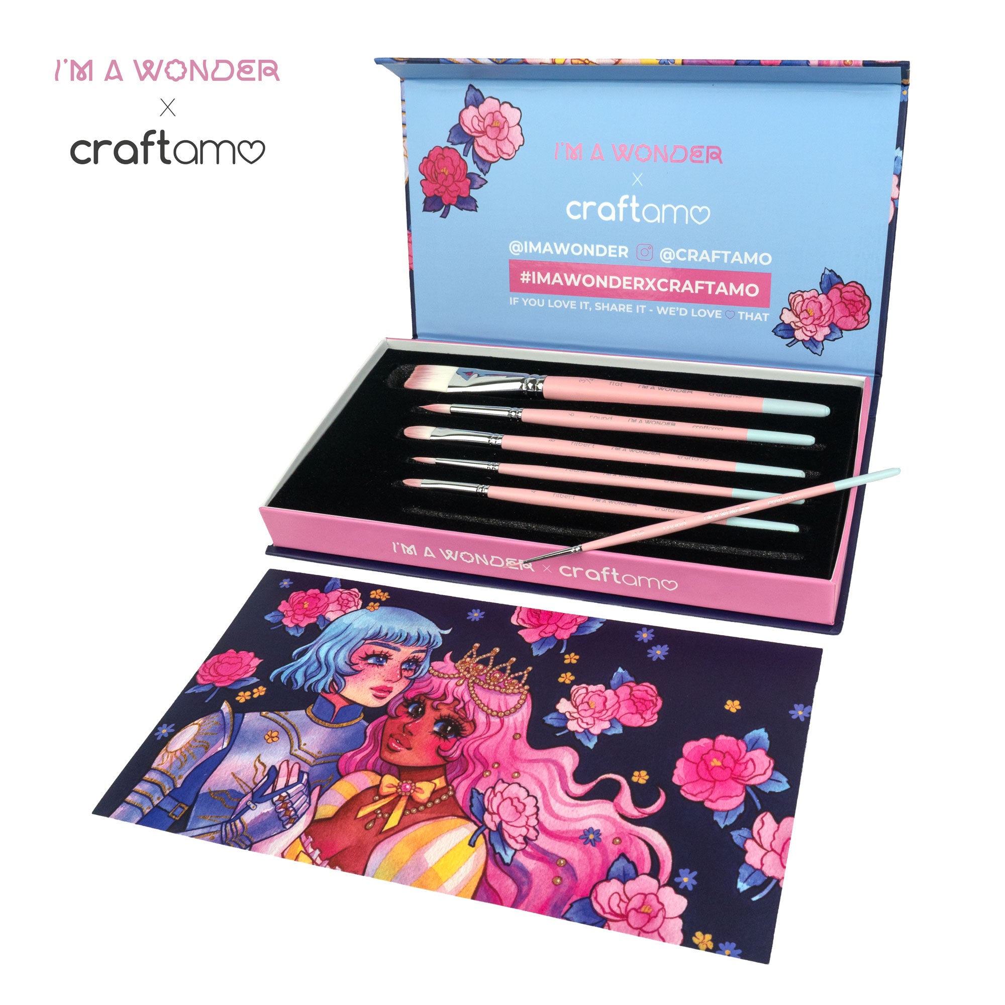 I'm A Wonder | Mixed Media Paint Brush Set – Craftamo