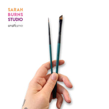 Load image into Gallery viewer, Sarah Burns Studio | Round & Angle Duo Brush Set