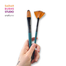 Load image into Gallery viewer, Sarah Burns Studio | Filbert & Fan Duo Brush Set