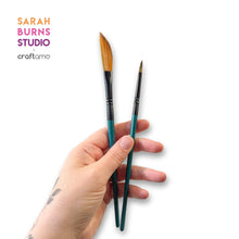 Load image into Gallery viewer, Sarah Burns Studio| Dagger & Round Duo Brush Set