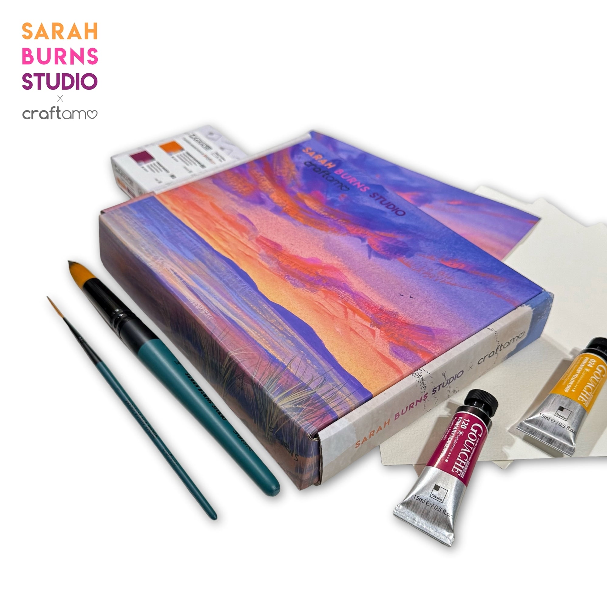 Sarah Burns Studio / Gouache Box - Sunset – Craftamo