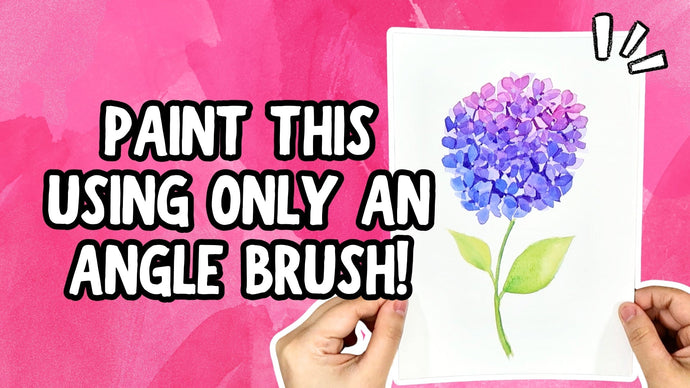 How to Paint a Watercolour Hydrangea Using Just One Brush