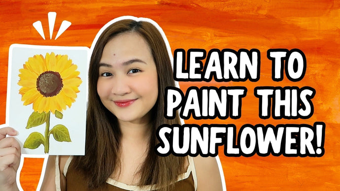 How to Paint a Sunflower with Gouache Step-by-Step Tutorial for Beginners