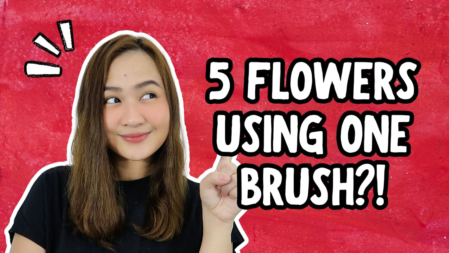 5 Easy Flowers You Can Paint with Just One Brush