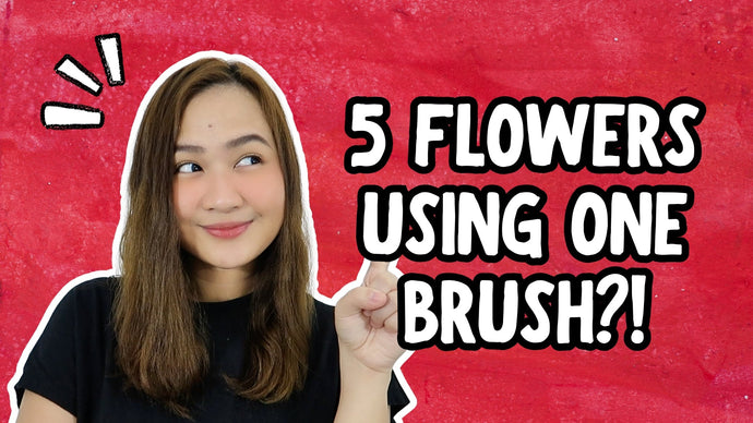 5 Easy Flowers You Can Paint with Just One Brush