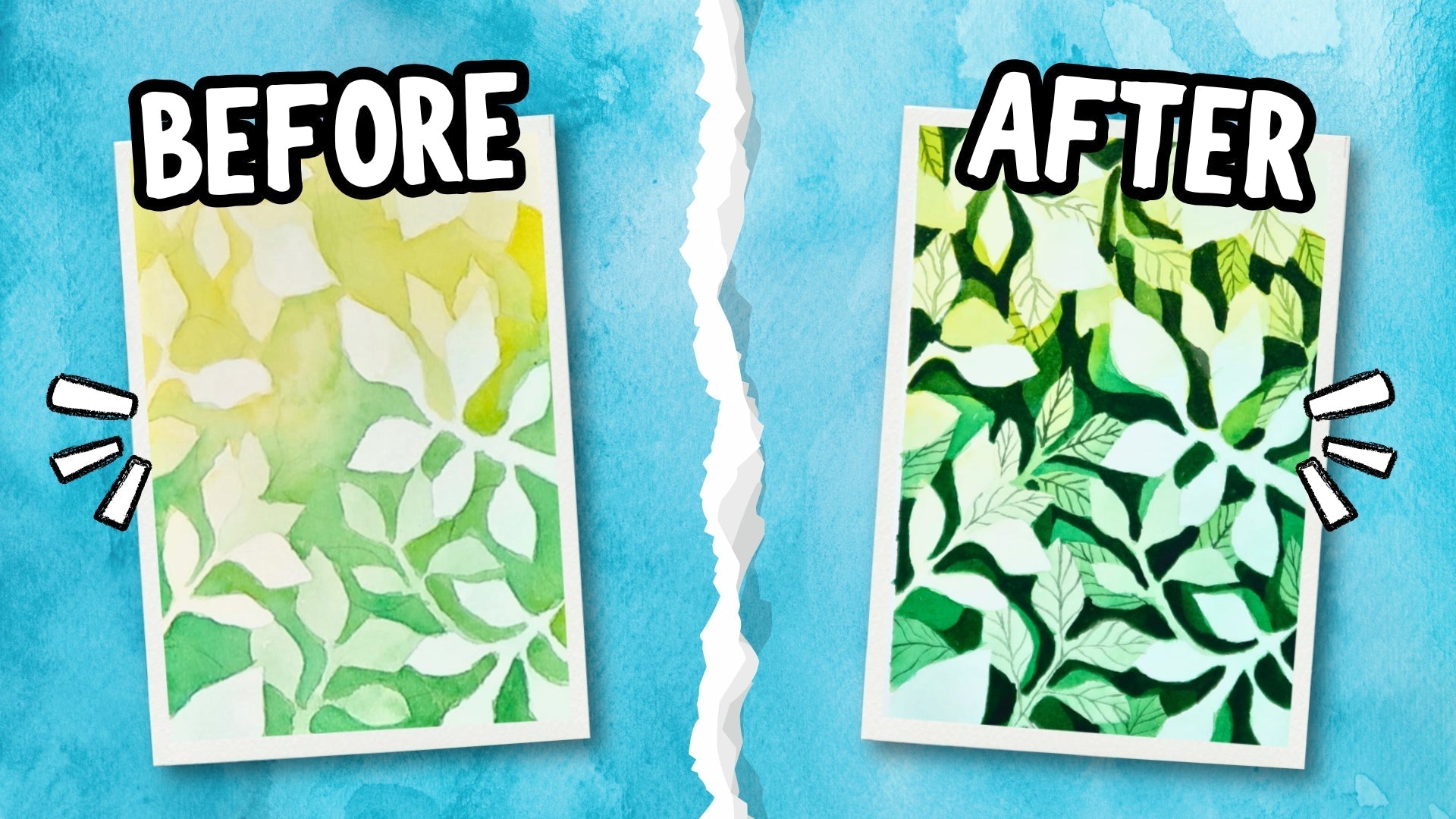 Easy Negative Watercolor Technique for Beginners – Craftamo