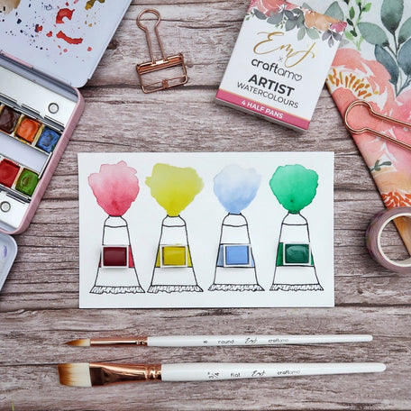 Emma Lefebvre X Craftamo | Watercolour Paint April Collection