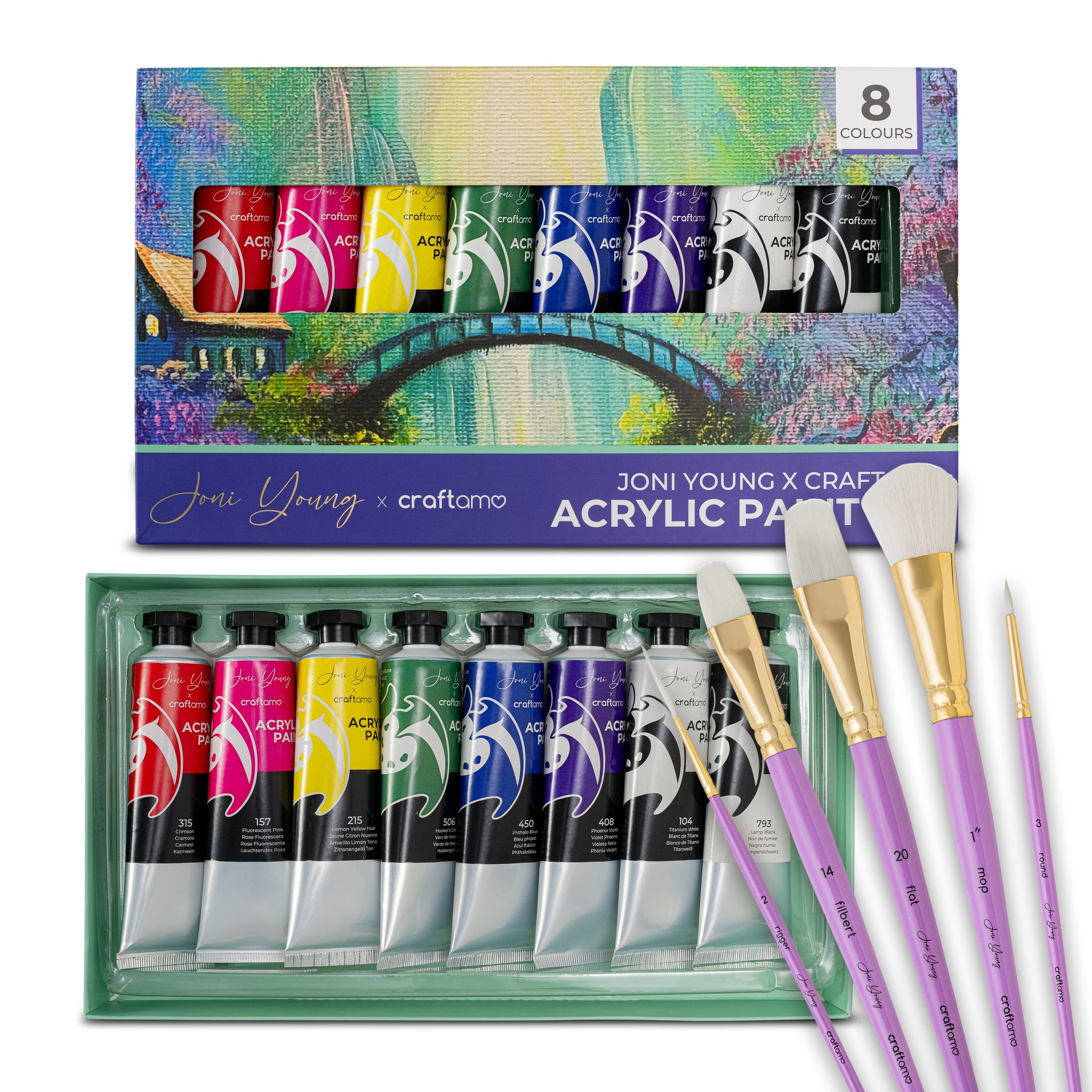 Joni Young | The Acrylic Lover: Paint & Brush Bundle – Craftamo