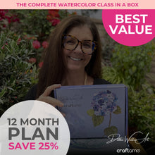 Load image into Gallery viewer, Debbie Walker X Craftamo Watercolor Class in a Box

