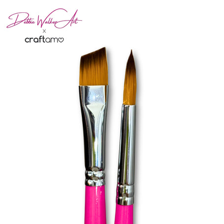 Debbie Walker Art | Angle & Round Duo Brush Set