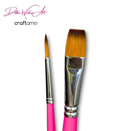 Debbie Walker Art | Round & Flat Duo Brush Set