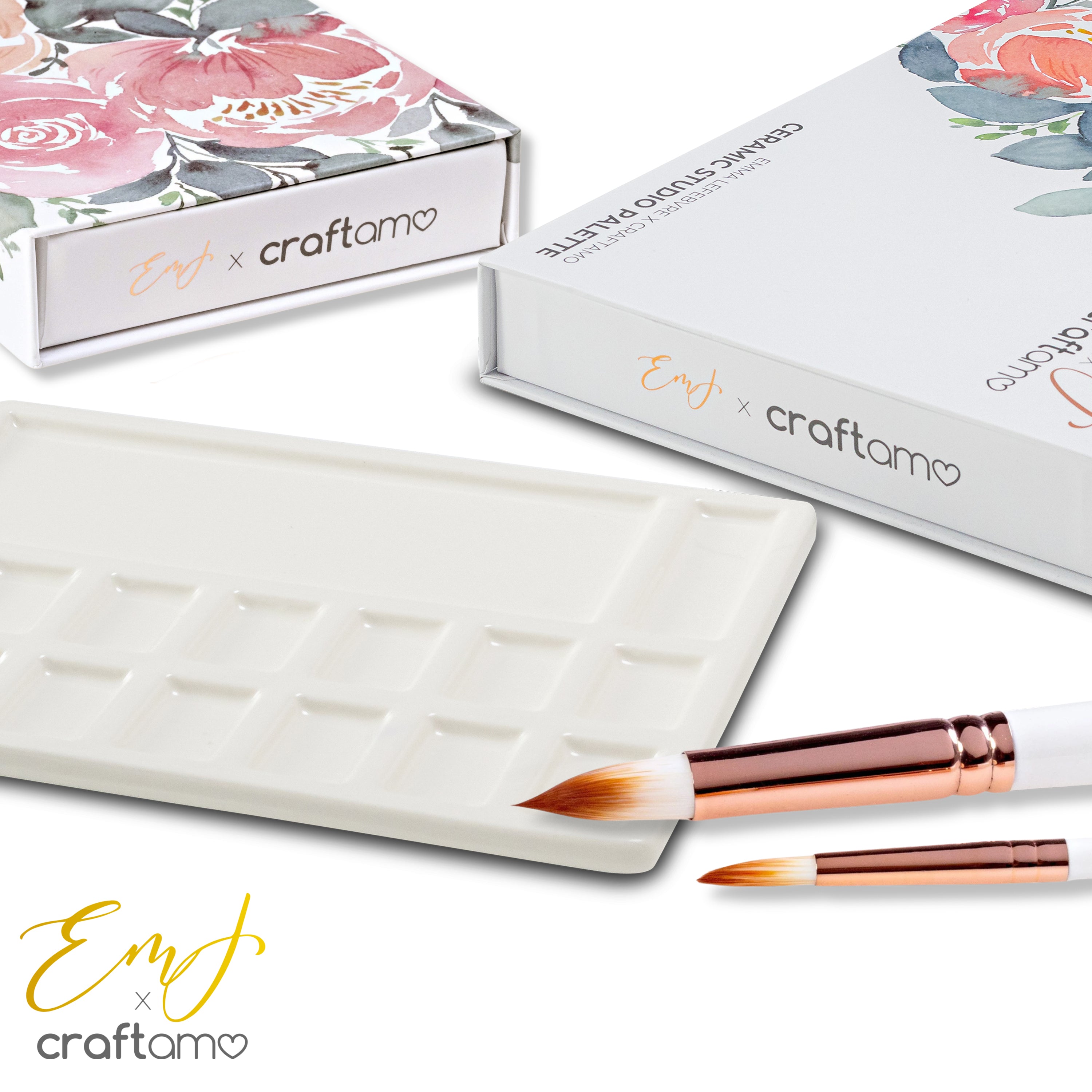 Emma Lefebvre | Signature Brush Set & Ceramic Studio Palette