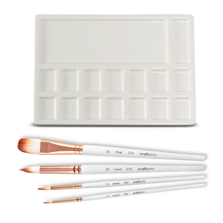 Emma Lefebvre |  Signature Brush Set & Ceramic Studio Palette Bundle