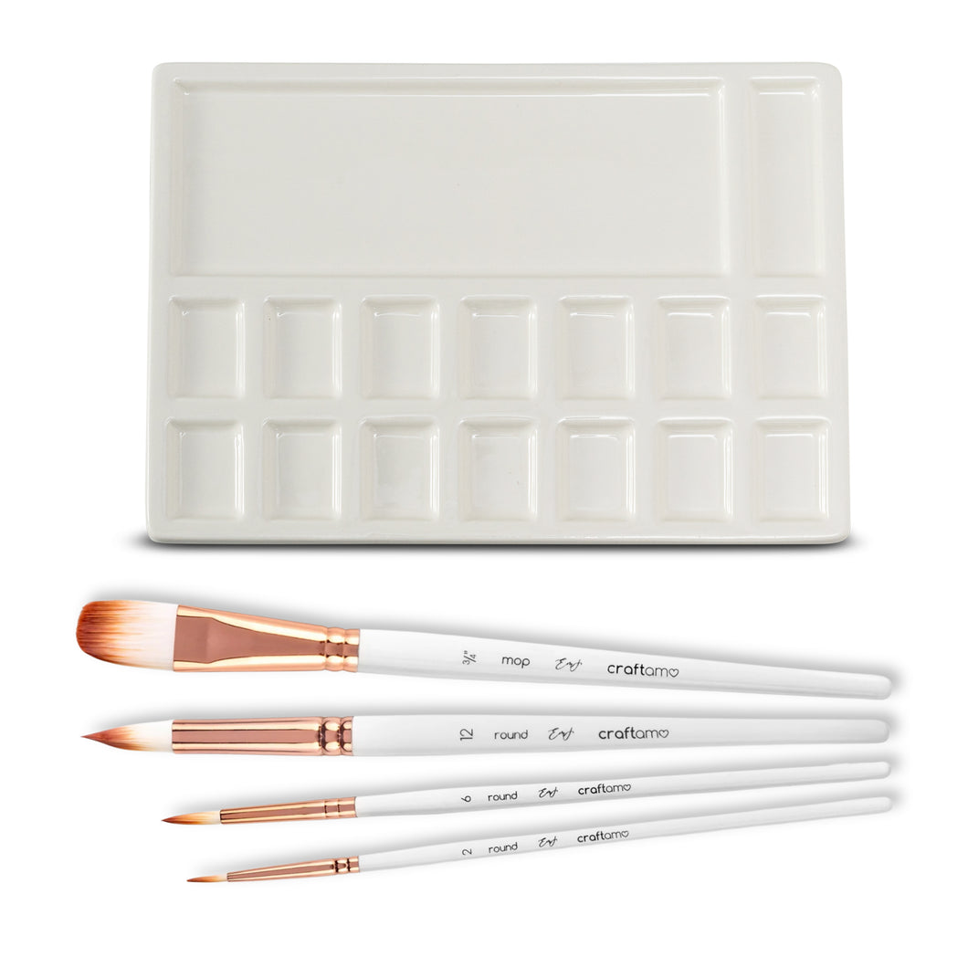 Emma Lefebvre |  Signature Brush Set & Ceramic Studio Palette Bundle