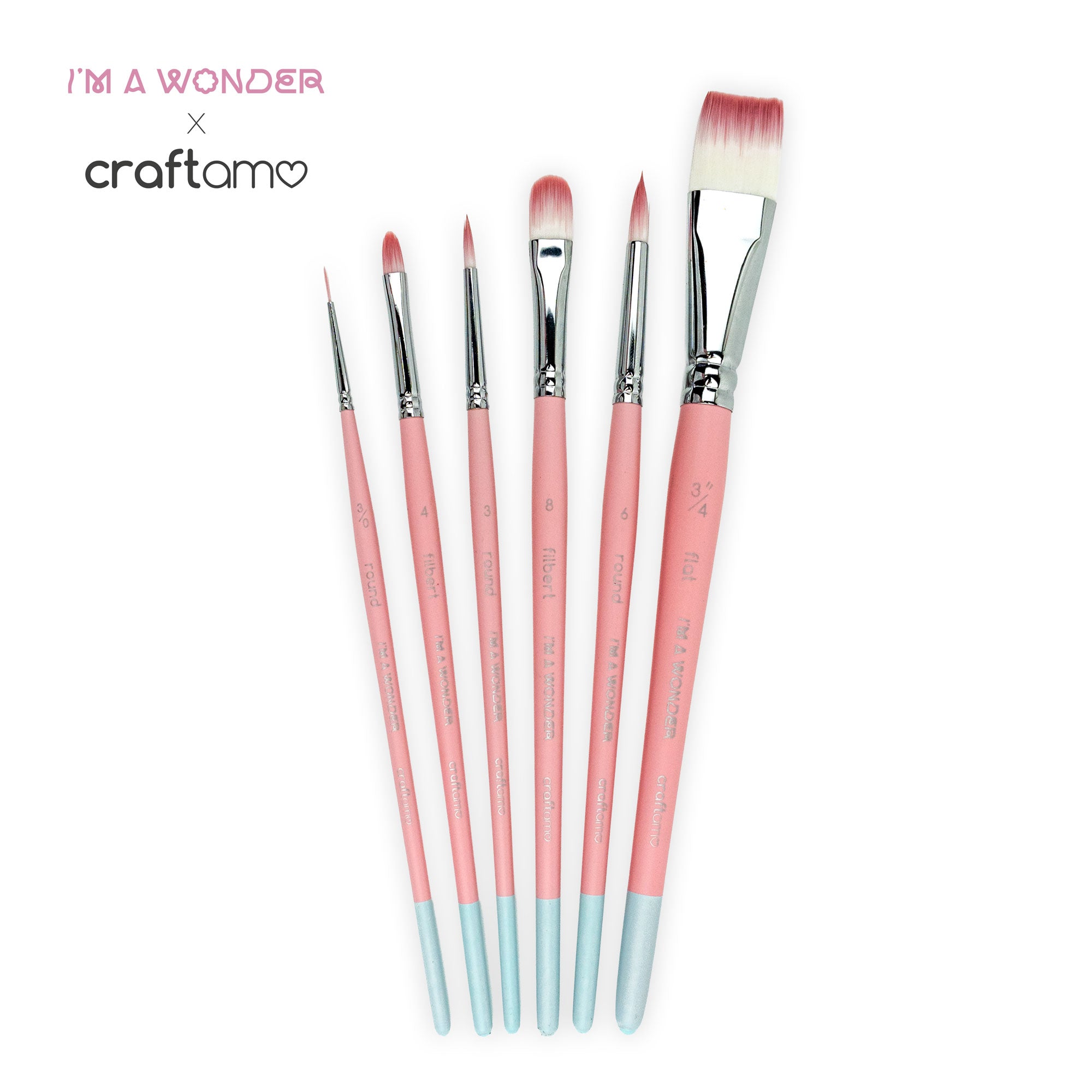 I'm A Wonder | Mixed Media Paint Brush Set – Craftamo