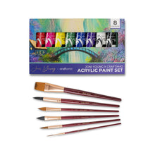 Load image into Gallery viewer, The Ultimate Acrylic Duo | Joni&#39;s Acrylic Paint + Lindsay&#39;s Brushes
