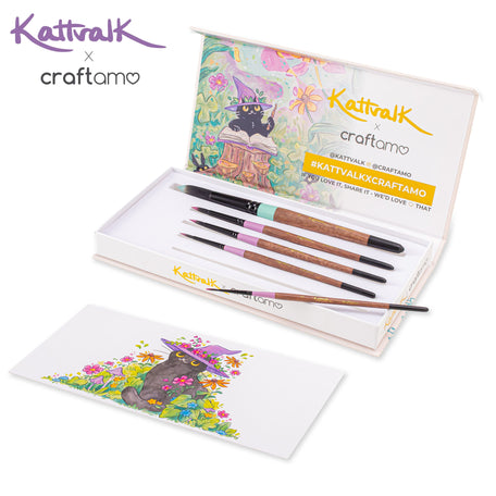 Kattvalk X Craftamo Signature Brush Set