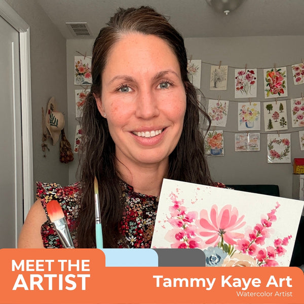 Tammy Kaye Art | Watercolor Box - Pink Blooms