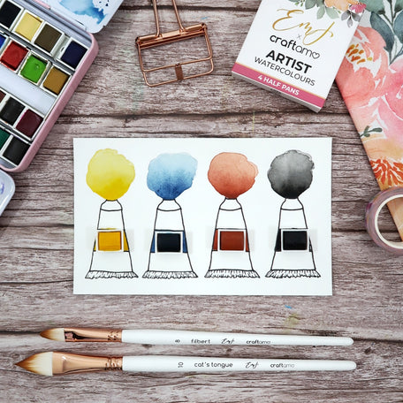 Emma Lefebvre X Craftamo | Watercolour Paint August Collection