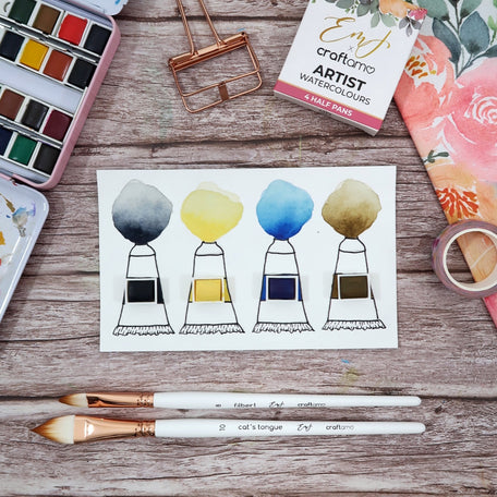 Emma Lefebvre X Craftamo | Watercolour Paint December Collection