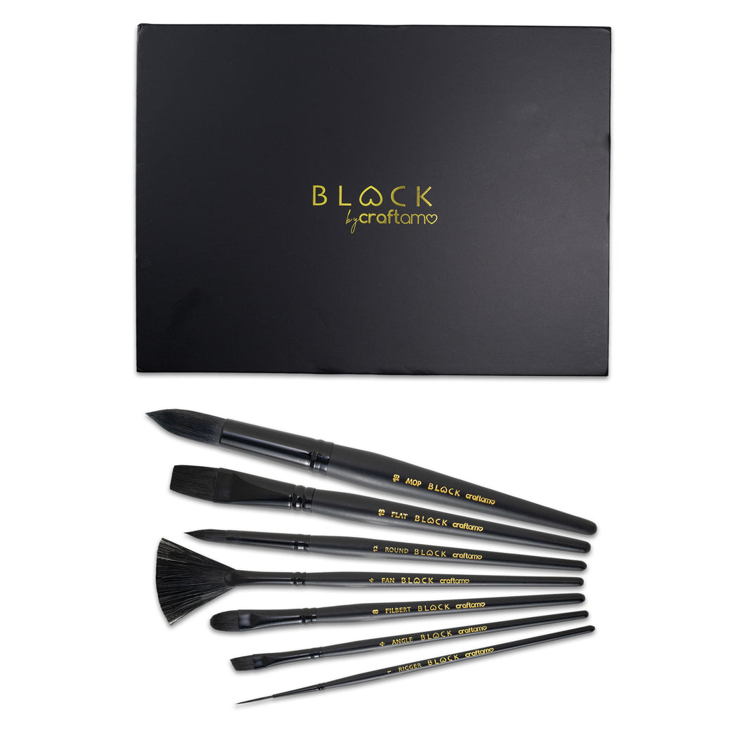 BLACK™ by Craftamo | Premium Paint Brushes