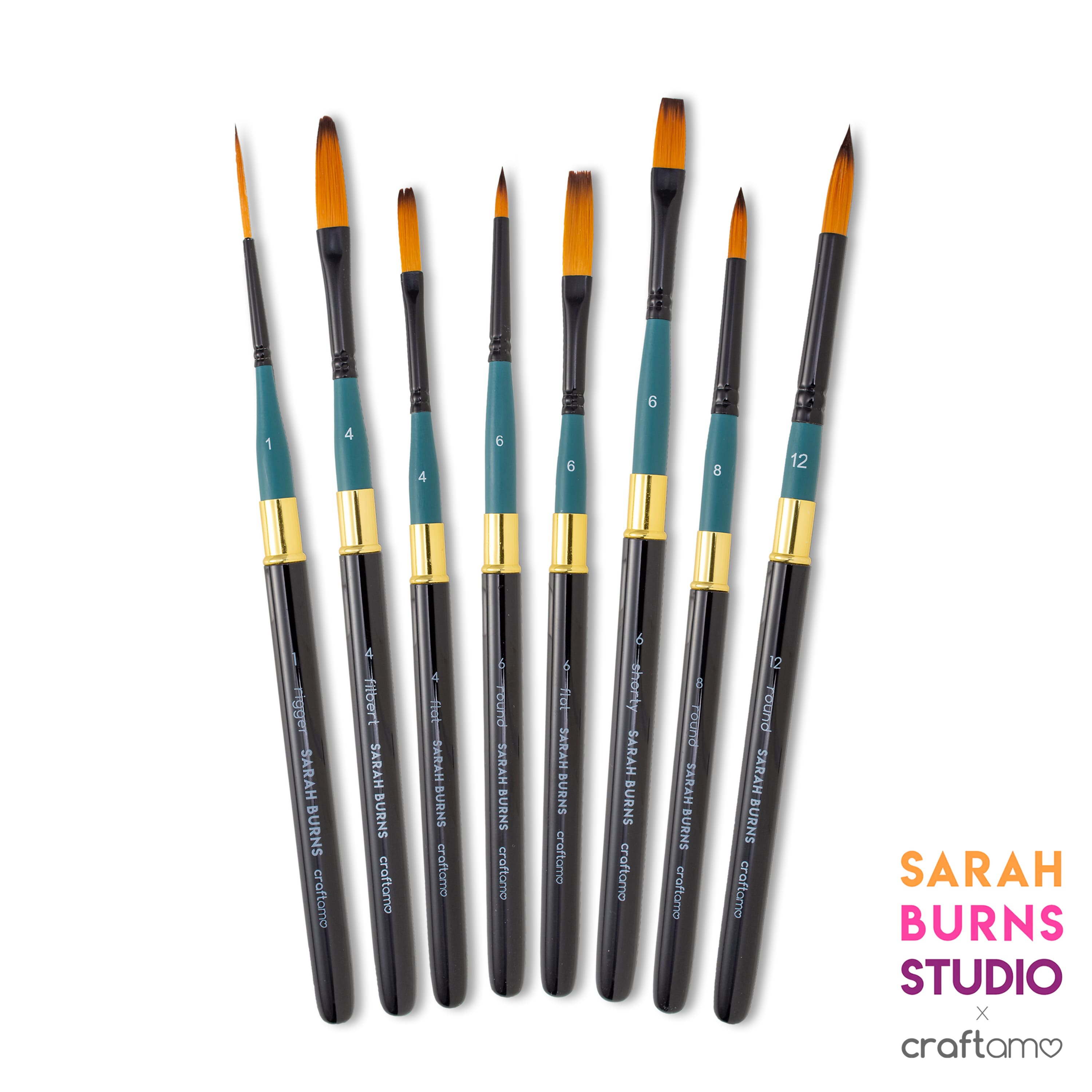 Sarah Burns Studio X Craftamo Travel Brush Collection – Nickel-Free