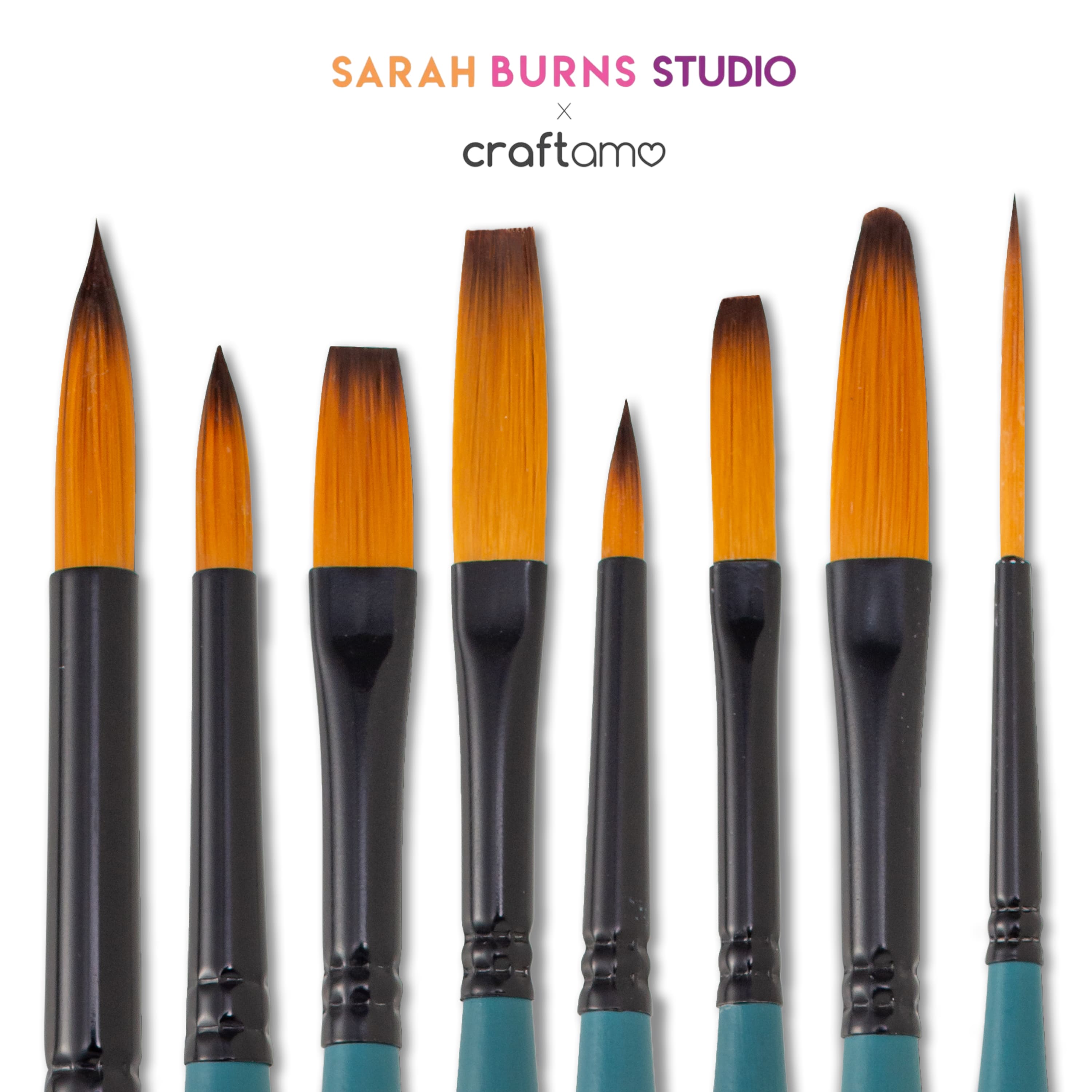 Sarah Burns Studio X Craftamo Travel Brush Collection – Nickel-Free