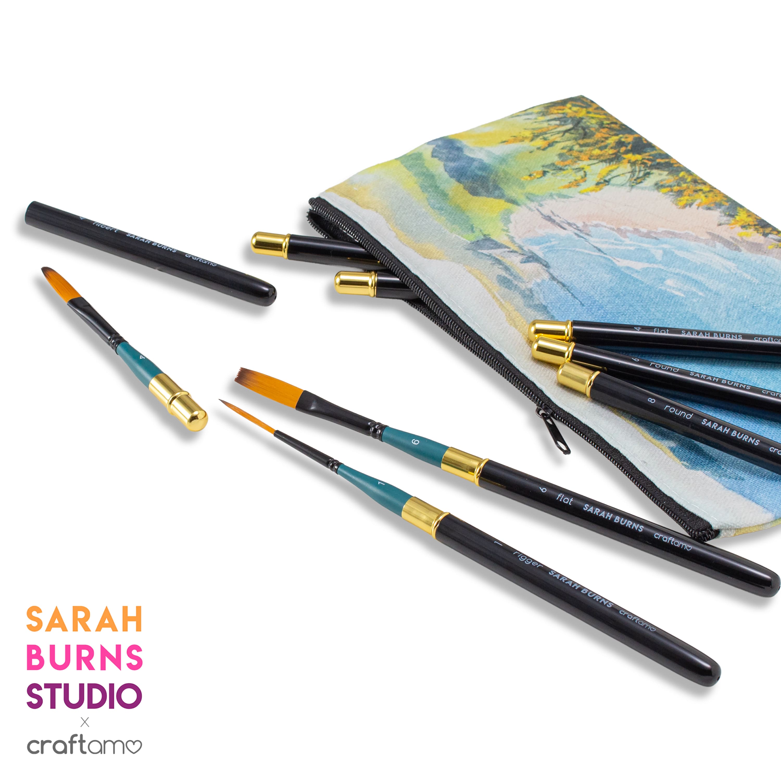 Emma Lefebvre | Signature Brush Set & Ceramic Studio Palette