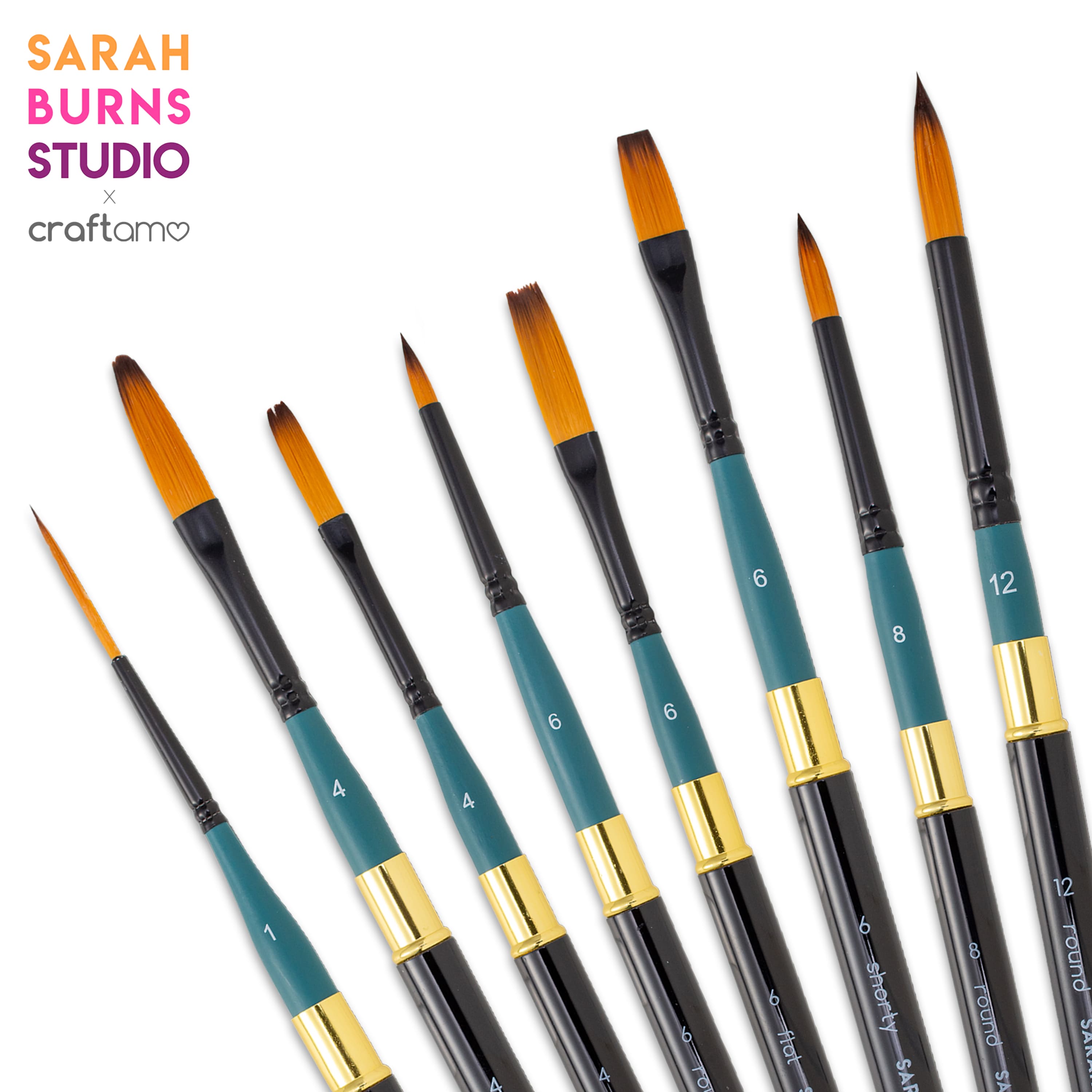 Sarah Burns Studio X Craftamo Travel Brush Collection – Nickel-Free