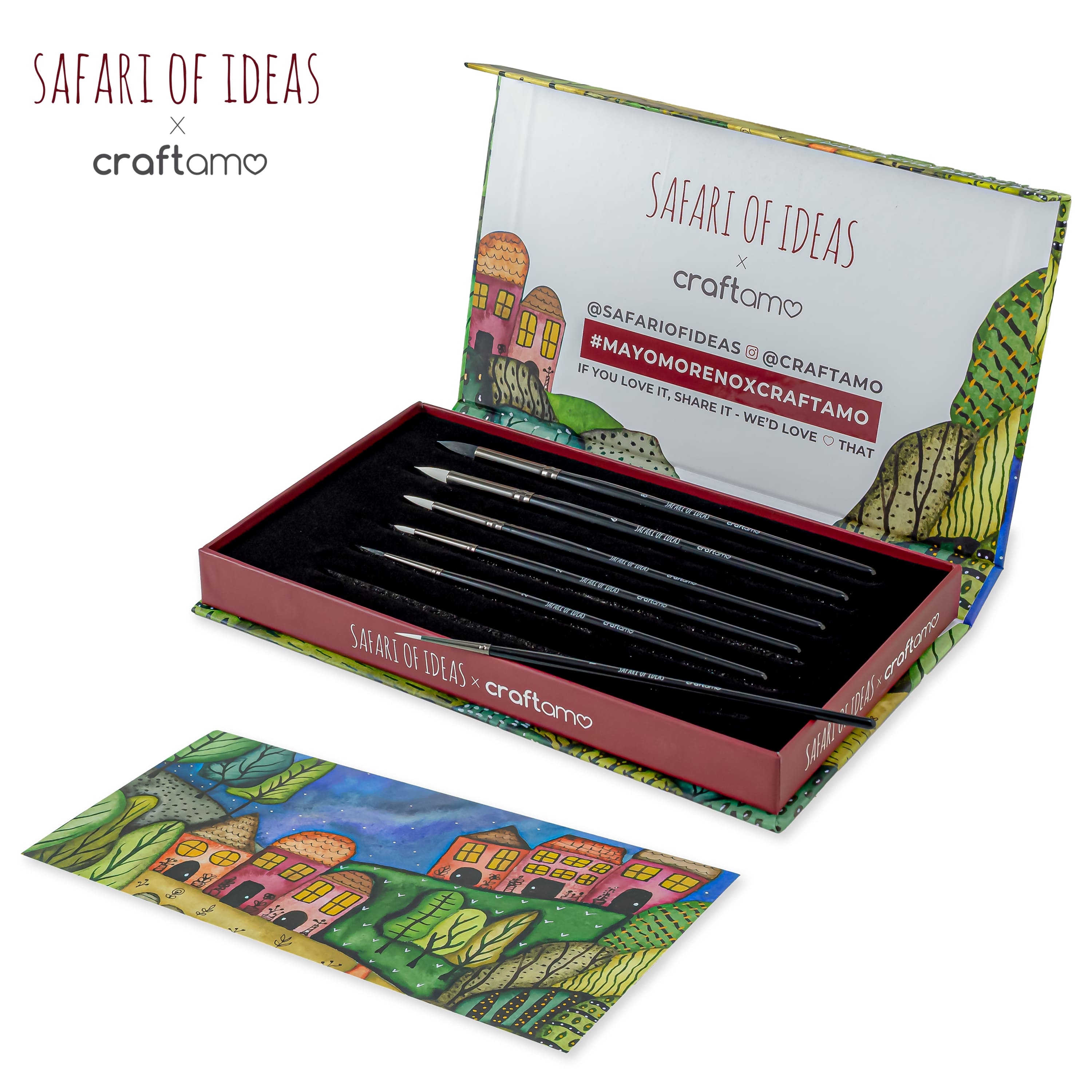 Safari of Ideas X Craftamo | Limited Edition Brush Set