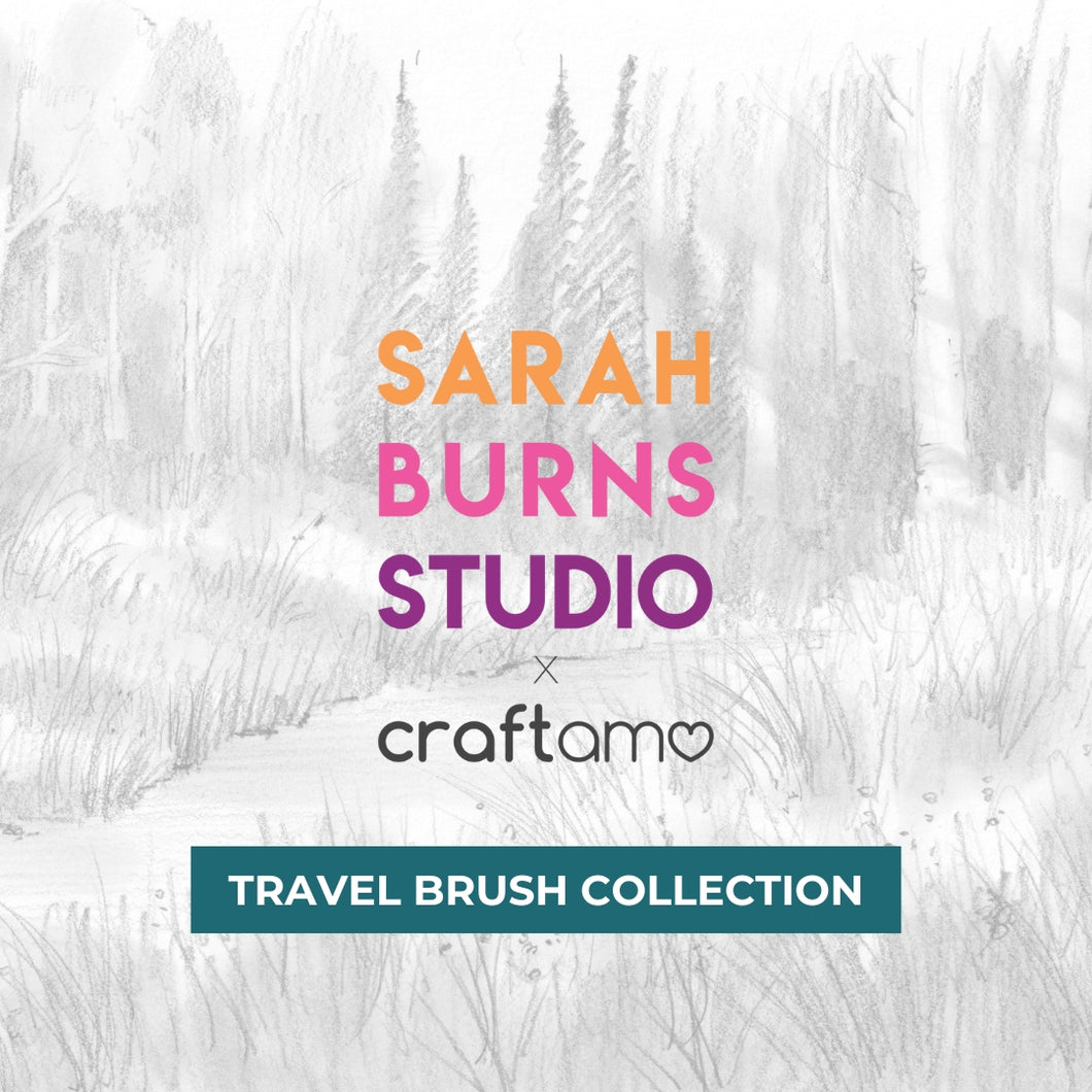 Sarah Burns Studio X Craftamo Travel Brush Collection