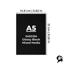 Load image into Gallery viewer, BLACK Premium Watercolour Paper
