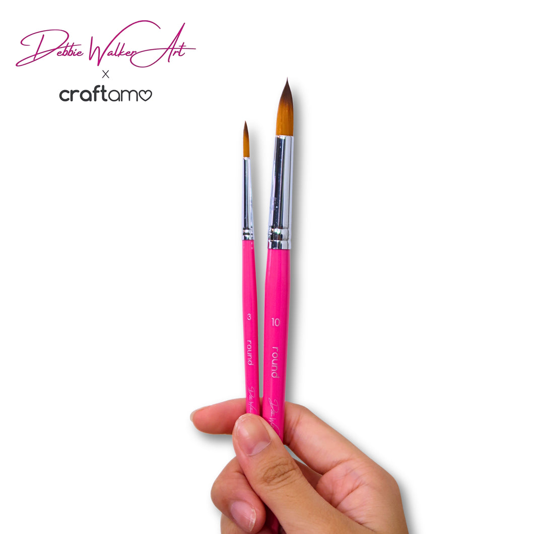 Debbie Walker Art | Round Duo Brush Set