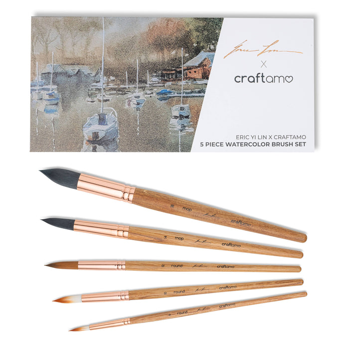 I designed these brushes!  Custom Gouache Brush Set by Sarah Burns Studio  & Craftamo - The Fearless Brush